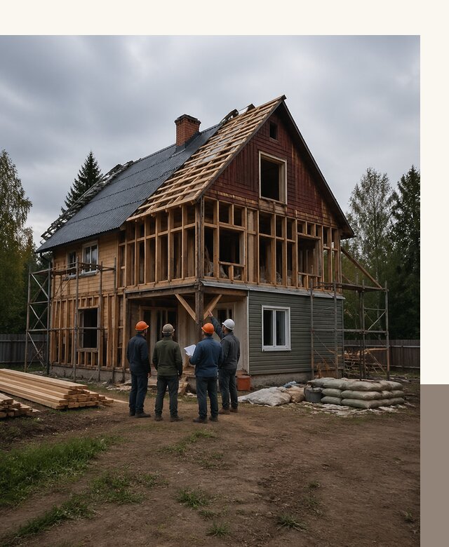 Реконструкция дачного дома в Чебаркуле под ключ с проектом